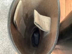 From Spain Equestrian RIDING BOOTS Black Leather Tall Sz Is Estimate 6.5-7
