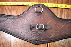 Voltaire, anatomical girth, brown, 52”, $460 for saddle