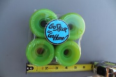 Neon Green 60mm Original 80’s Soft Cruiser Vintage Skateboard WHEELS – Set of 4