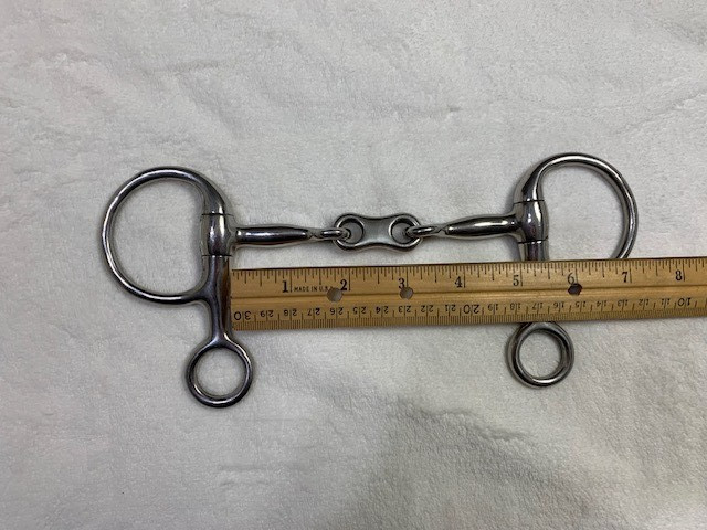 KMSS French Baucher Bit 5″ Hanging Cheek French Link Snaffle Excellent Condition