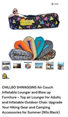 Chillbo Shwaggins 90s Theme Inflatable Lounge Chair