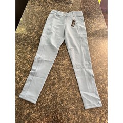 Free Ride Equestrian periwinkle High Waist Full Seat Silicone Grip Breeches NWT