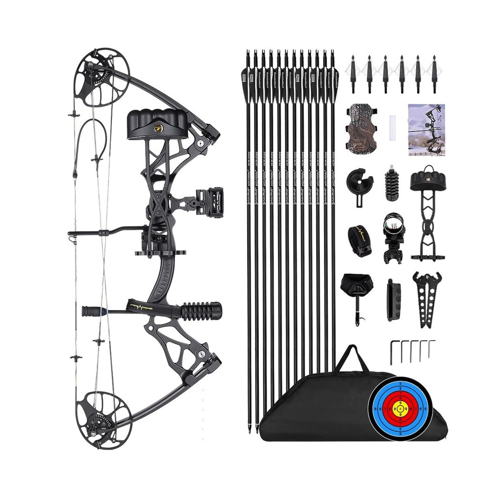 Compound Bow Package for Adults and Teens, 0-70 Lbs Draw Weight,23.5″-31″ Dra…