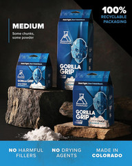 Loose climbing chalk, high purity magnesium carbonate, 80 grams, white, indoor