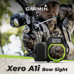 Garmin Xero A1i Bow Sight Left-Handed w/ Lens Cleaning Pen and Batteries Bundle