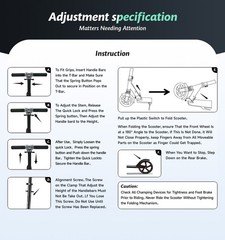 Foldable Kick Scooter Adjustable for Teens Adult Big Wheels No Assembly Unisex