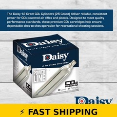 Daisy Powerline 12-Gram CO2 Cylinders 25 Count for Airguns