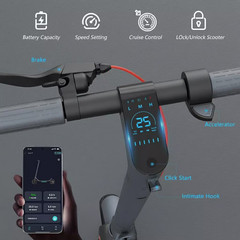 Electric Scooter Adults 500W 31Mi 15.5MPH 10in Foldable w App Control