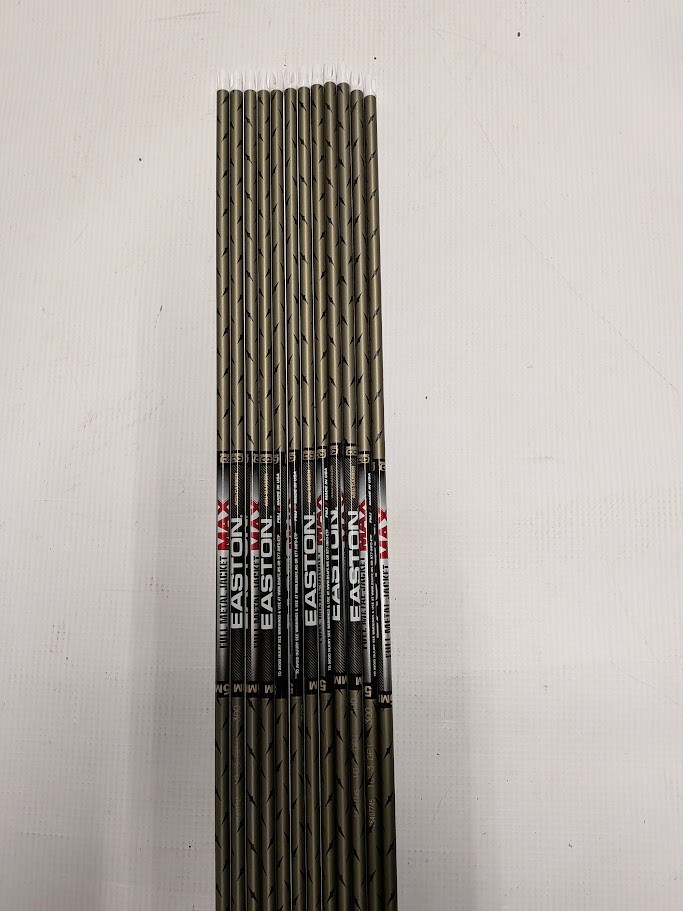 12 Easton Full Metal Jacket FMJ MAX 5mm 300 Aluminum/Carbon Arrow Shafts!