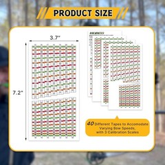 Archery Sight Tape, Sight from 20 to 100/120 Yards, Bow Sight Tape with Calibra