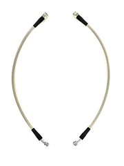 Universal Braided Stainless Brake Hoses Long with 10mm Banjo Hole 18 Inches