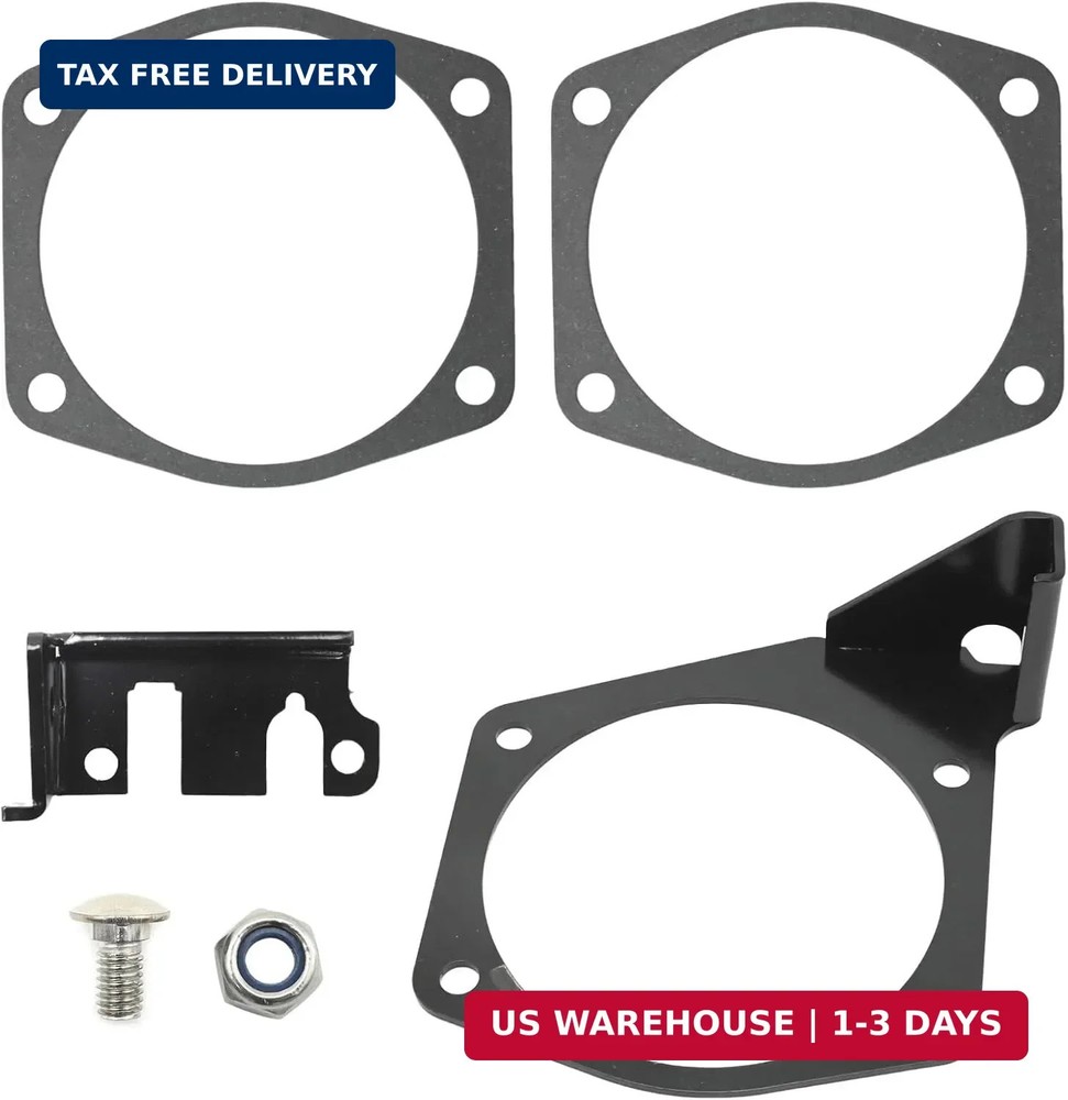 4 Bolt Throttle Cable Bracket Fits for Engine Intakes 92mm-102mm LS LSX LS1 LS2