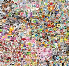 Surprise Lot of 100pcs Random Japanese Kawaii Anime Cartoon Waterproof Stickers