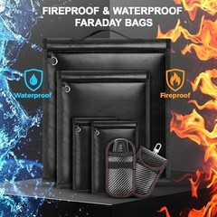 6pack Faraday Bags, Large Faraday Cage, Anti-Tracking Faraday EMP Bag for Lap…
