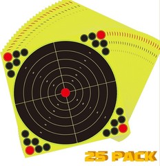12×12 Inch Splatter Reactive Targets in Fluorescent Yellow, 12X12″, Yellow