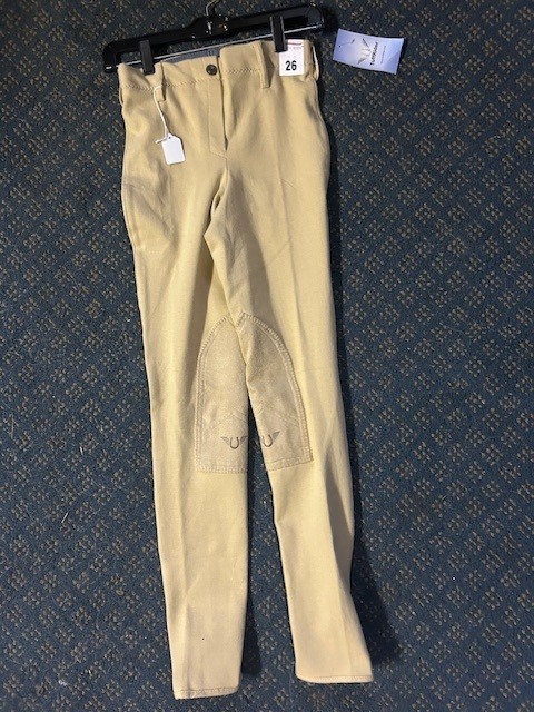 TuffRider Ladies *Breeches *Sz 26 Lt. Tan *NEW* Pull-On Cotton Blend