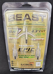 Bowmar Beast Broadheads 2.3 Inch 100 Grain 3 Pack New