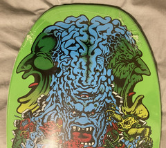 New Santa Cruz Rob Roskopp Target 5 Fluorescent Green Reissue Skateboard Deck
