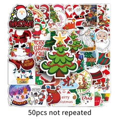 Mix 10/50 PCs Christmas Holiday Graffiti Luggage Notebook Sticker-No Duplicate