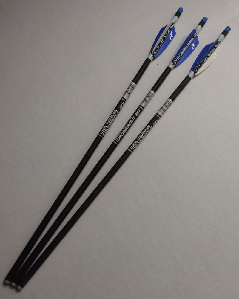 Crossbow Bolts Carbon Express® 20″ Wolverine #52150 Plastic Vanes Loose Pack 3