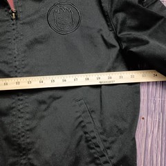Y2K Spitfire By Dickies Medium Black Jacket With soft Red Skull All Over Pattern