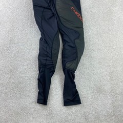 Carbon SC Paintball Padded Compression Pants Men Small Black Orange Protective