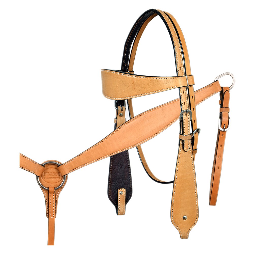C–SET Western Horse Headstall Breast Collar Set Tack American Leather Hilason