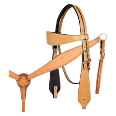 C–SET Western Horse Headstall Breast Collar Set Tack American Leather Hilason