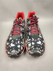 Asics Gun Lap Mens 13 G508Y Cross Freak 2 Black Fiery Red Gray No Spikes Track