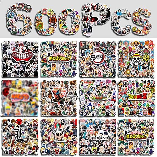 Paquete Mixto De Pegatinas De Anime, 600 Piezas Mezcladas Con Classic Paquete…