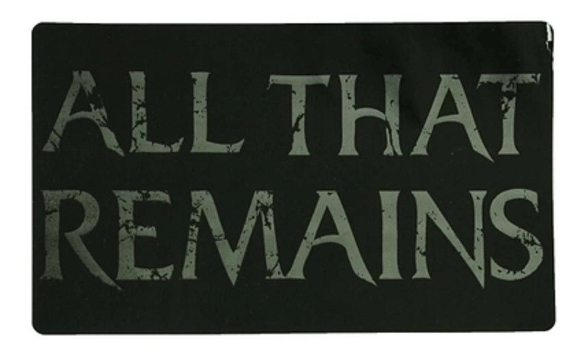 All That Remains – Sticker – Silver Logo [5 x 3 inches] – Licensed New