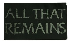 All That Remains – Sticker – Silver Logo [5 x 3 inches] – Licensed New