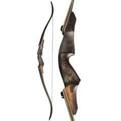 60″ Takedown Recurve Bow 25-60lbs Wooden Riser Limbs Archery Hunting Shooting