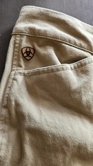 Ariat Sport Womens Riding Breeches 36L Beige Tan Equestrian Pants 36 Waist GUC