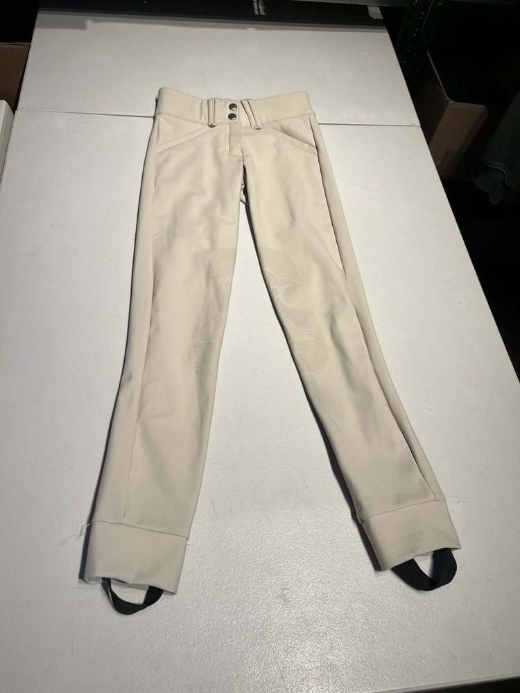 Kismet Breeches Girls 10 11 Years Tan Trophy Hunter Knee Riding Pants 23×26.5