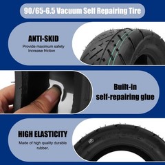 90/65-6.5 Vacuum Tubeless Tire Self Repair Tyre with Glue 11 Inch Road Tires …