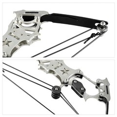 Archery Bow Set Compound Bow Hunting Bow Metal Material Catapult RH/LH for Hu…