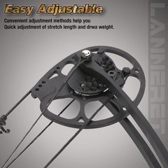 Lightweight Camouflage Right Handed Compound Bow – 320fps & Complete Accessories