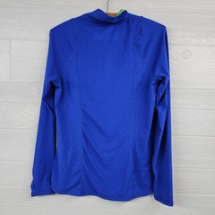 Dover Saddlery Blue Quarter Zip Equestrian Shirt Womens Size Medium