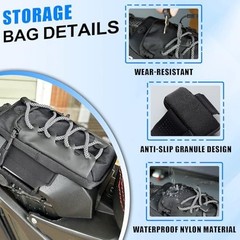 Electric Dirt Bike Storage Bag, Water-Resistant Pouch for Phone & Tools, Fits Su