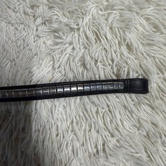 Black English Horseback Riding Browband With Silver Inlay