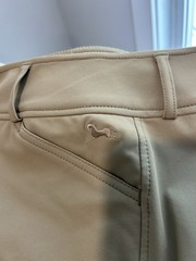 R.J. Classics Gulf Natural Rise Front Zip Breeches – Tan Sz 28