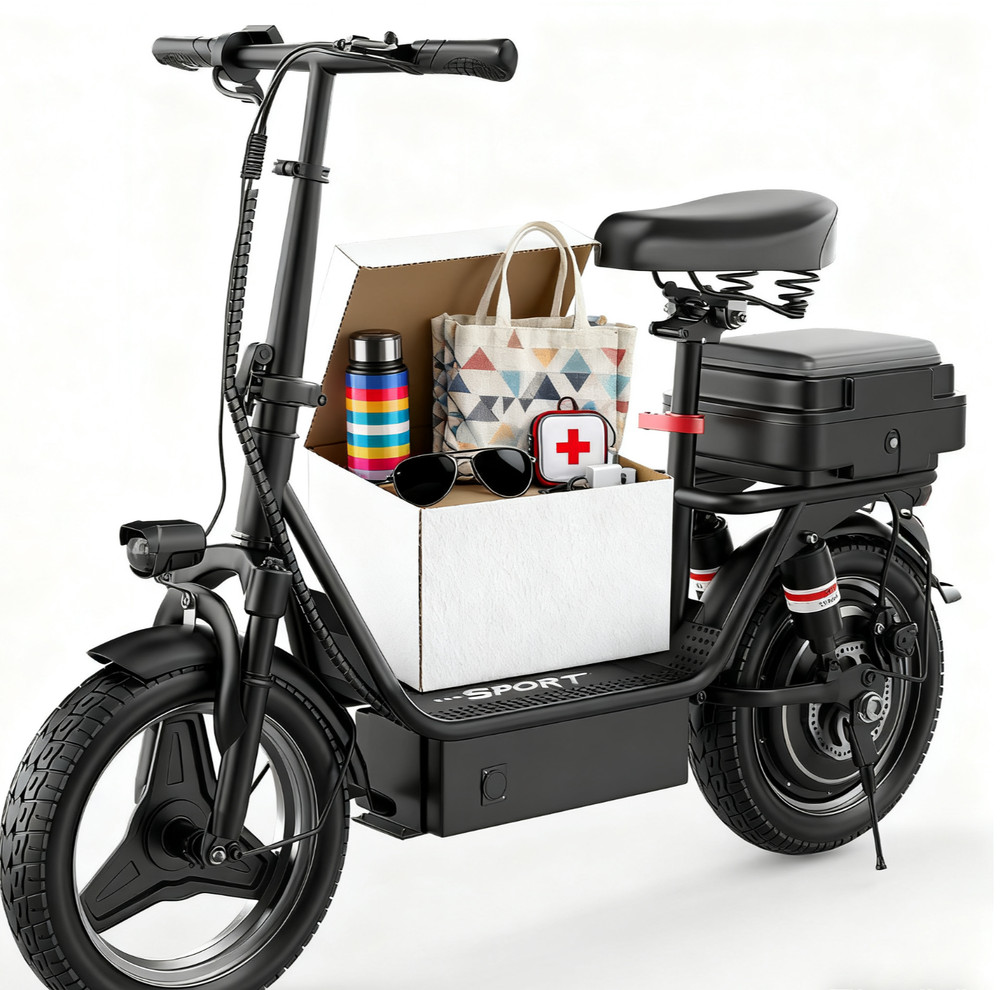 Adult Electric Scooter with Seat 14″ Tire 48V 15AH 30MPH 45Miles1500W Peak Motor