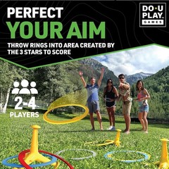 Trigo Portable Ring Toss Game for Kids & Adults Indoor Outdoor Fun Portable Y…