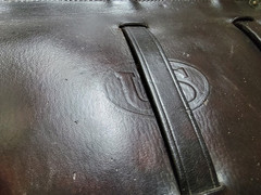 WWI UNITED STATES CALVALRY LEATHER SADDLE BAGS EXTRAORDINARY CONDITION BY LONG