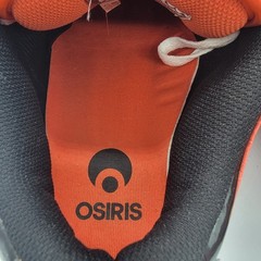 RARE Vintage Osiris NYC 83 Low Shoes Men’s 12 Black Orange Patent Y2K Chunky NEW