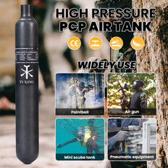 TUXING Pcp Air Tank 4500Psi 0.7L/42Ci Carbon Fiber HPA Paintball Tank M18*1.5