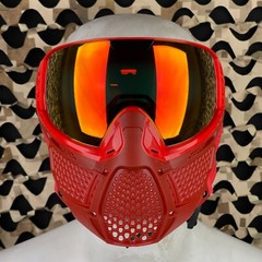 NEW Carbon CRBN Zero Pro Paintball Mask (More Coverage) – Cardinal – Red Mirror