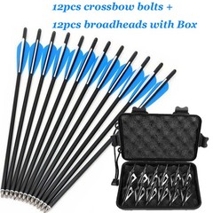 20Inch Carbon Arrows Crossbow Bolts Crossbow Arrows 100 Grain Hunting Broadheads