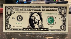 Supreme Zillion Dollar Bill Sticker FW17 box Logo + FREE SURPRISE